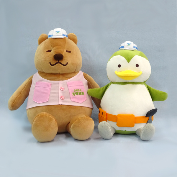 クマとペンギン
